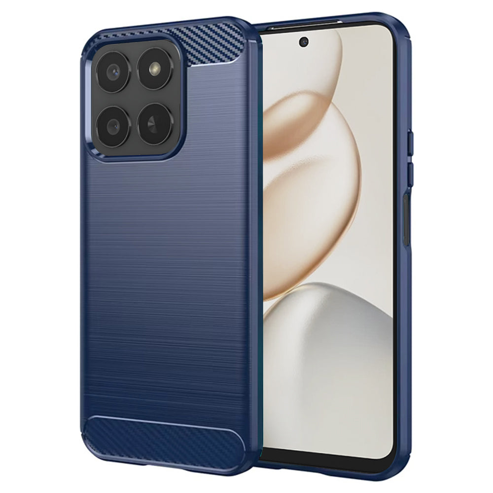 Techsuit - Carbon Silicone - Honor 400 Smart 5G / 400 Smart 4G / X7d 4G - Blue