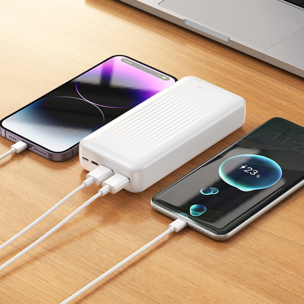 Borofone - Power Bank (BJ78A) - 2 x USB, USB-C, Micro-USB, LED Indicator, 20000mAh - Black