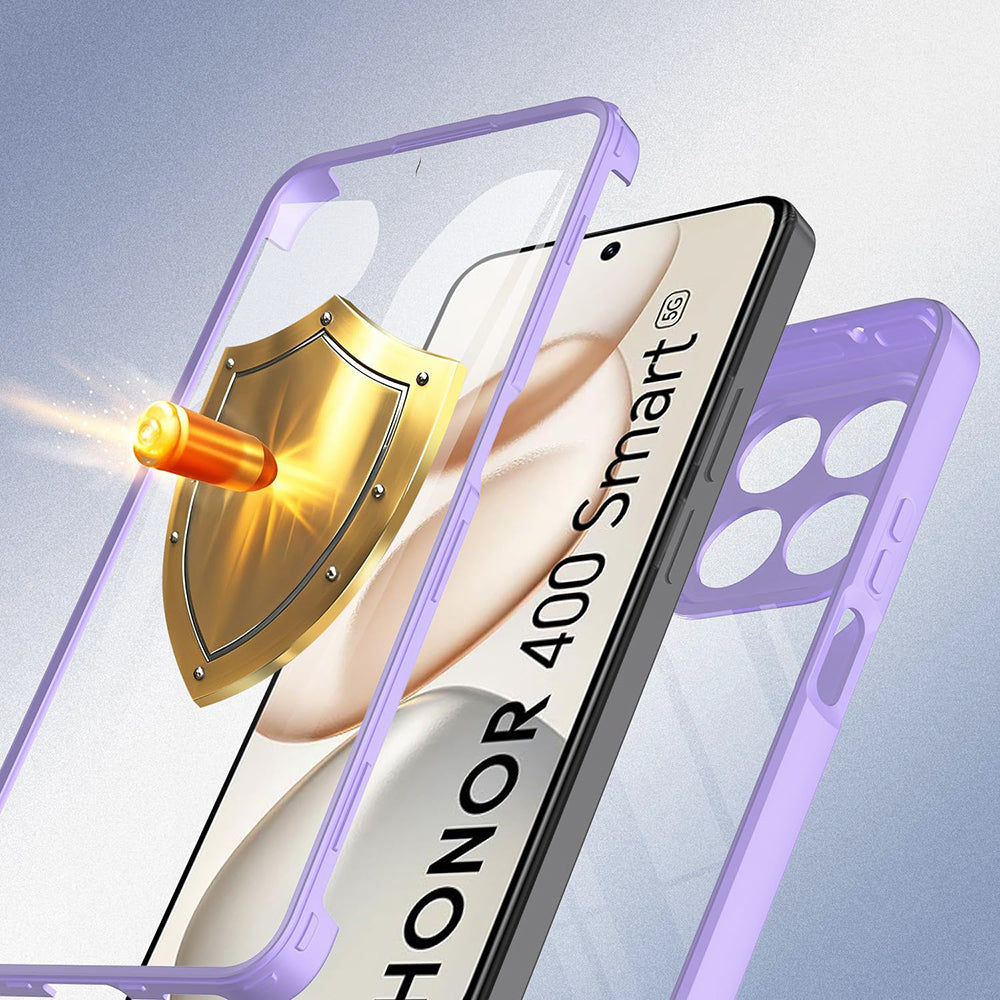 Techsuit - ColorVerse 360 Series + Screen Protector - Honor 400 Smart 5G / 400 Smart 4G / X7d 4G - Purple