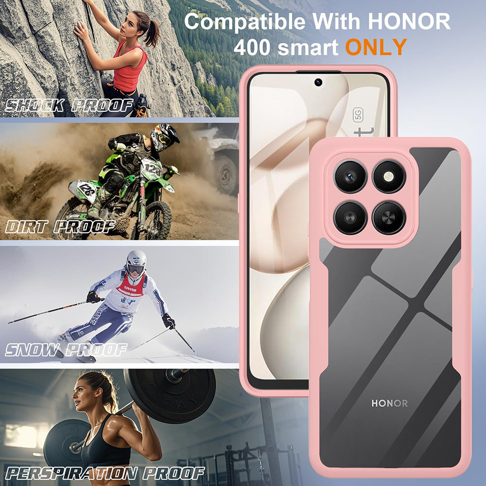 Techsuit - ColorVerse 360 Series + Screen Protector - Honor 400 Smart 5G / 400 Smart 4G / X7d 4G - Pink