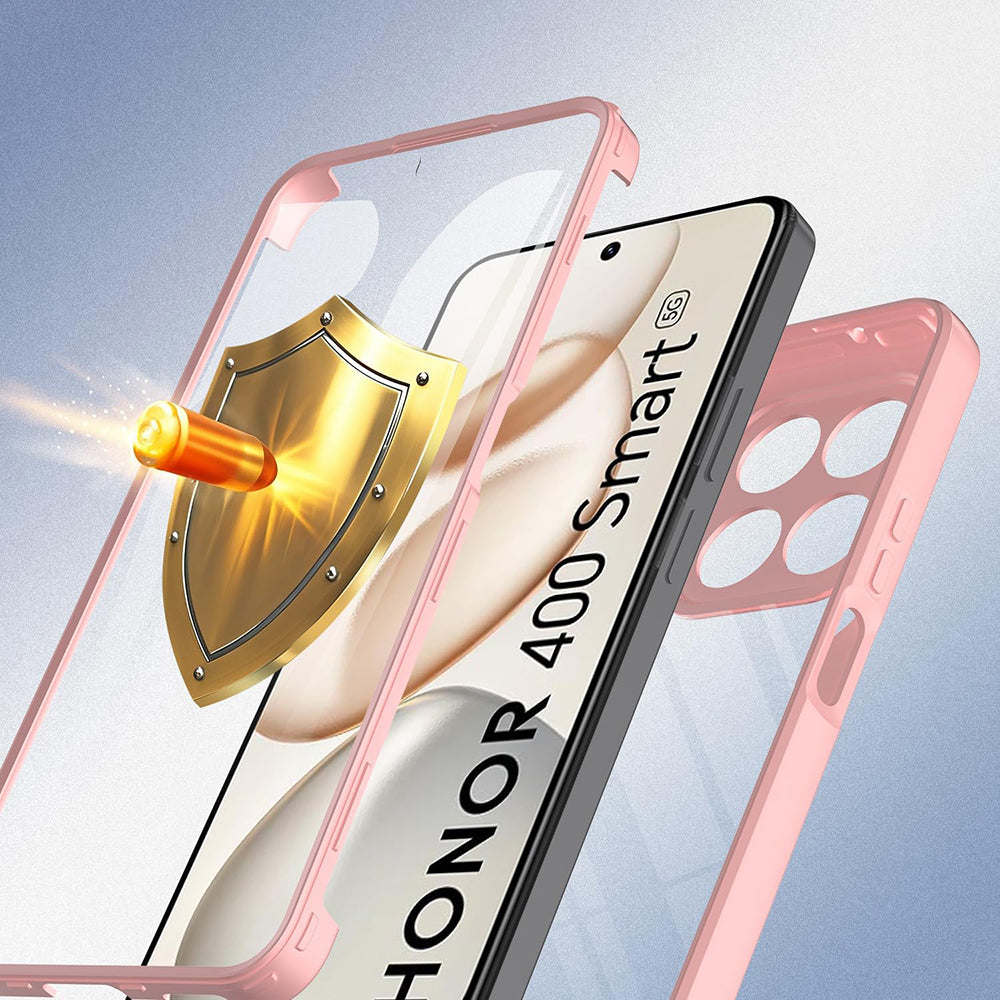 Techsuit - ColorVerse 360 Series + Screen Protector - Honor 400 Smart 5G / 400 Smart 4G / X7d 4G - Pink