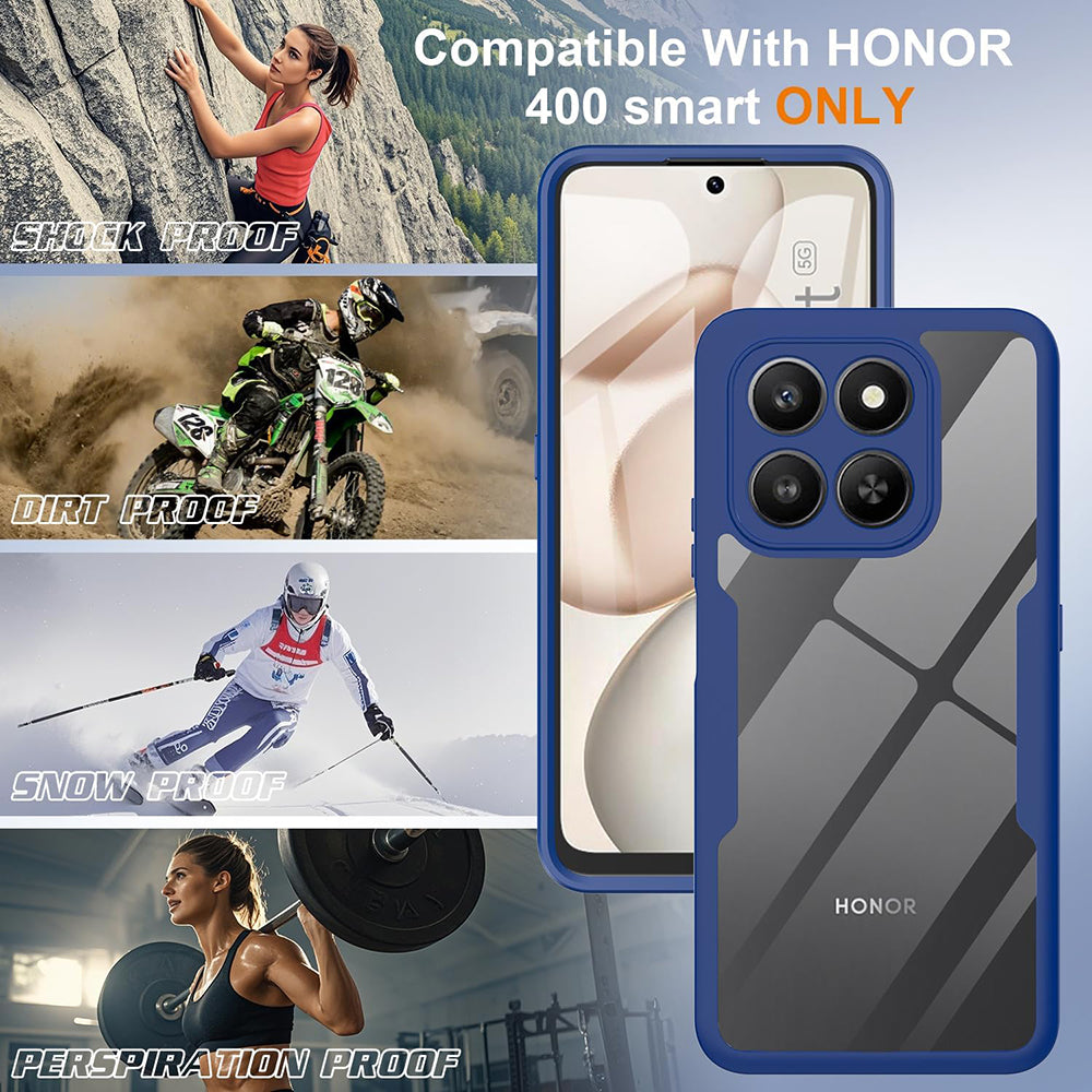 Techsuit - ColorVerse 360 Series + Screen Protector - Honor 400 Smart 5G / 400 Smart 4G / X7d 4G - Blue