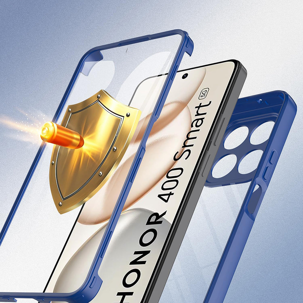 Techsuit - ColorVerse 360 Series + Screen Protector - Honor 400 Smart 5G / 400 Smart 4G / X7d 4G - Blue