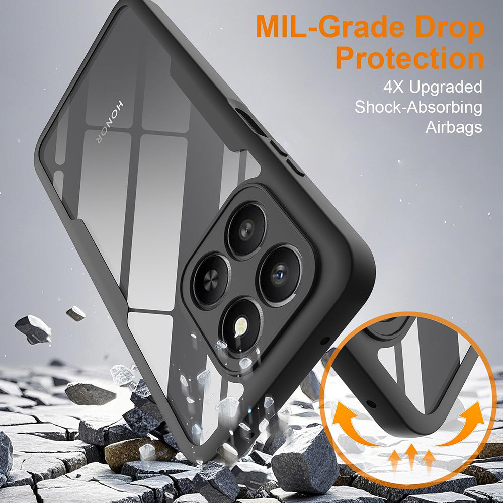 Techsuit - ColorVerse 360 Series + Screen Protector - Honor 400 Smart 5G / 400 Smart 4G / X7d 4G - Black