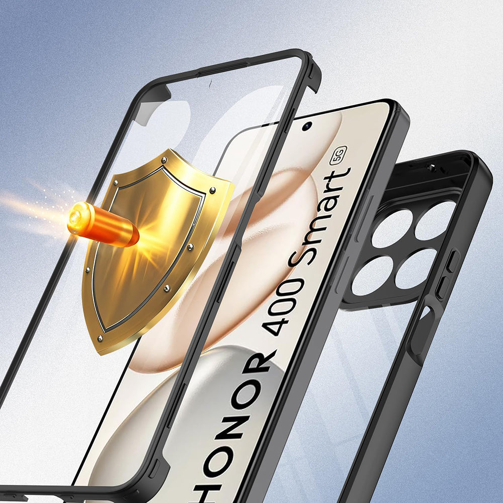 Techsuit - ColorVerse 360 Series + Screen Protector - Honor 400 Smart 5G / 400 Smart 4G / X7d 4G - Black