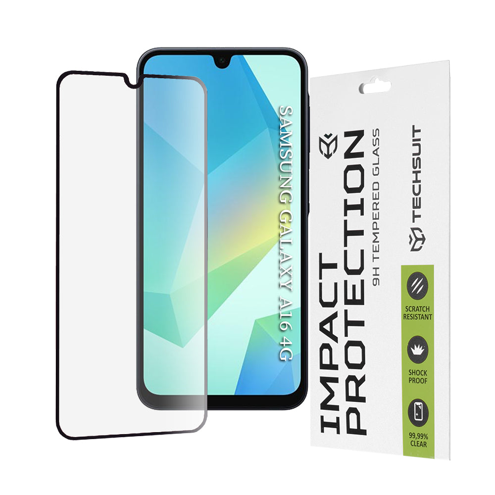 Techsuit - 111D Full Cover / Full Glue Glass - Samsung Galaxy A16 4G / A16 5G / A17 4G / A17 5G - Black