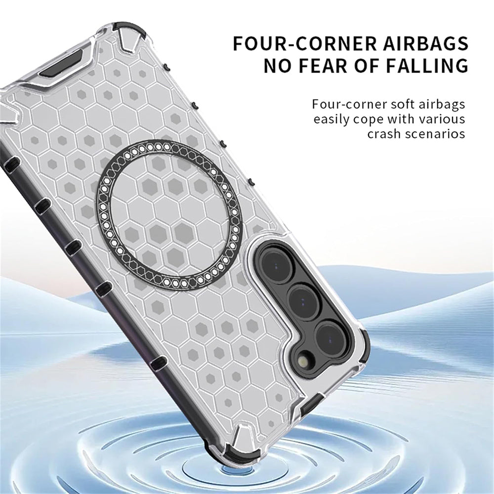 Techsuit - HoneyComb Shield MagSafe - Xiaomi Redmi 15 4G / Redmi 15 5G - White