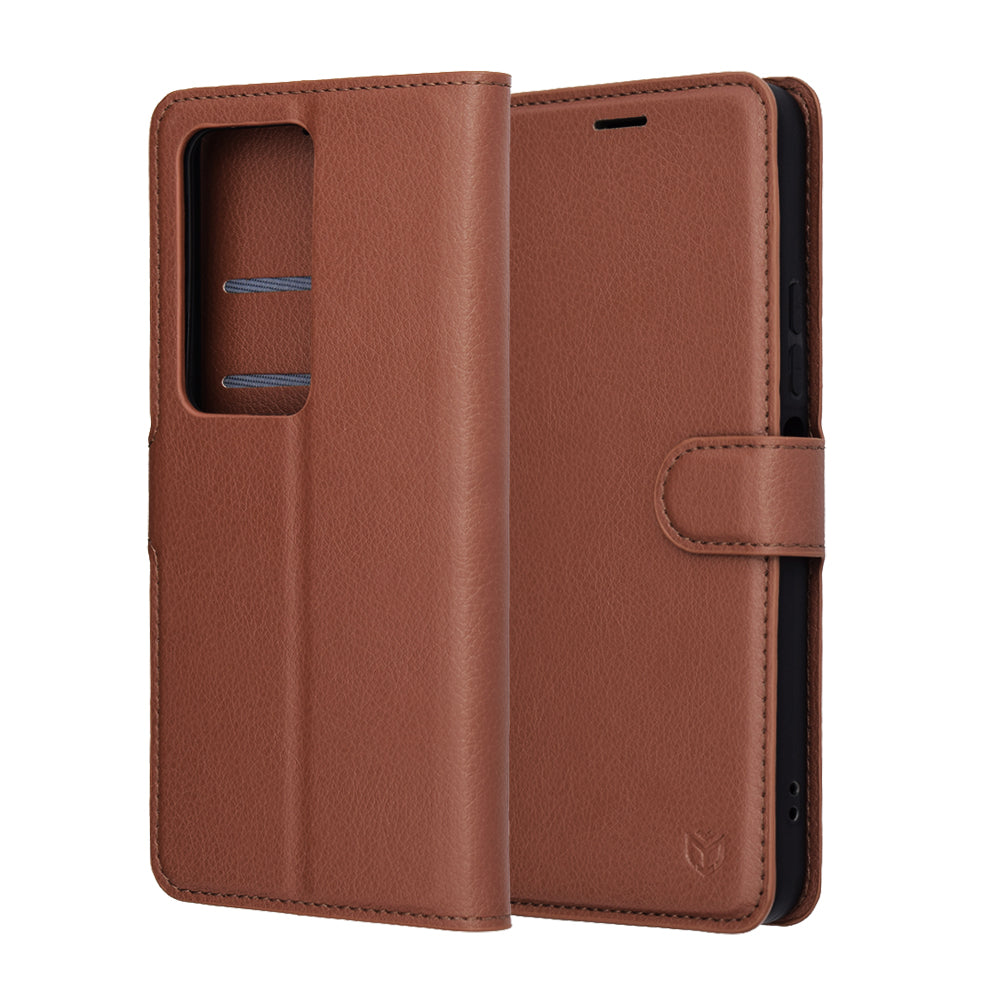 Techsuit - Leather Folio - Xiaomi Redmi 15 4G / Redmi 15 5G - Brown