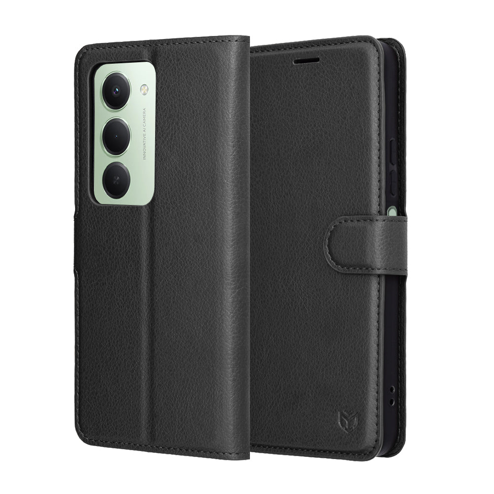 Techsuit - Leather Folio - Xiaomi Redmi 15 4G / Redmi 15 5G - Black