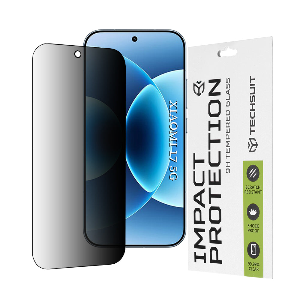 Techsuit - 111D Privacy Full Glue - Xiaomi 17 - Black