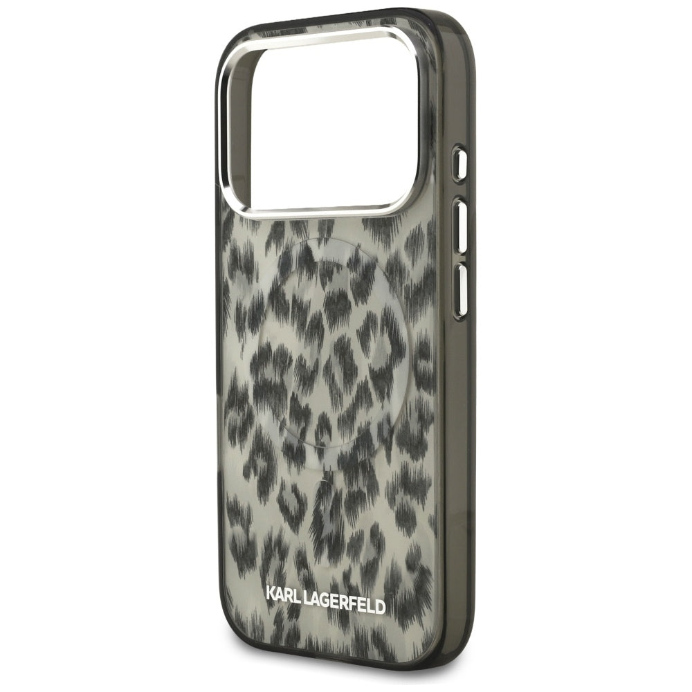 Karl Lagerfeld - IML Leopard Pattern MagSafe (KLHMP17LHDLEOICW) - iPhone 17 Pro - Brown