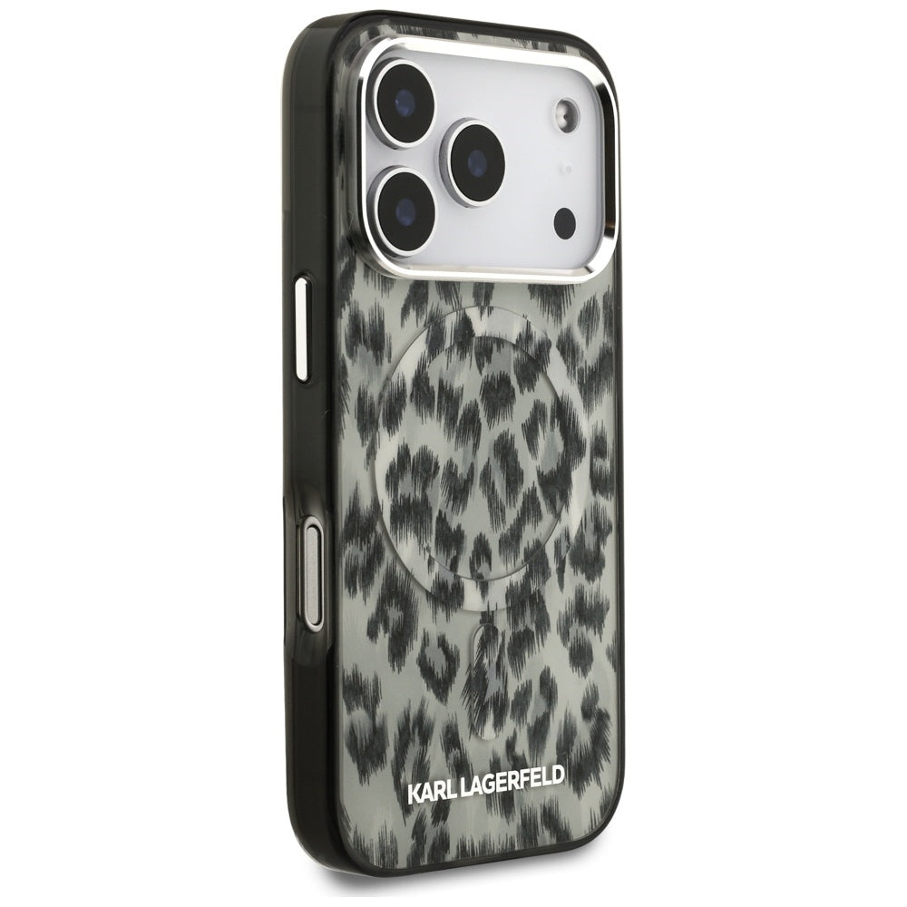 Karl Lagerfeld - IML Leopard Pattern MagSafe (KLHMP17LHDLEOICW) - iPhone 17 Pro - Brown