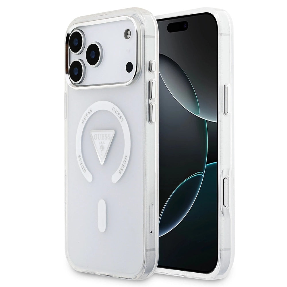 Guess - IML Gradient Triangle Logo MagSafe (GUHMP17XHGTMLCGT) - iPhone 17 Pro Max - Clear