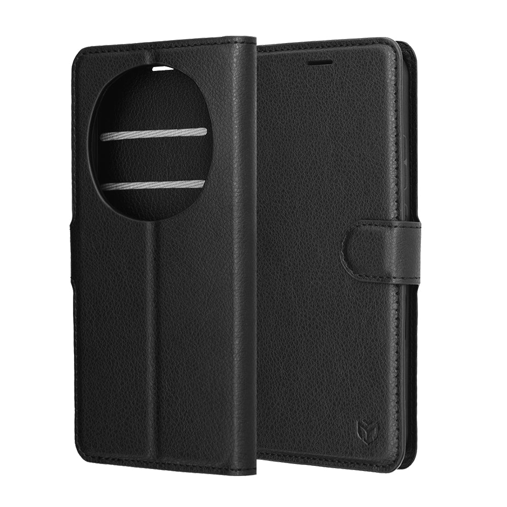 Techsuit - Leather Folio - Honor Magic8 Pro - Black