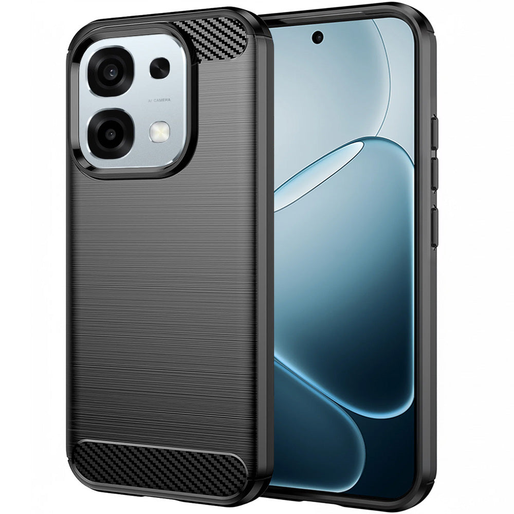 Techsuit - Carbon Silicone - Oppo A6 Pro 4G / A6 Pro 5G - Black