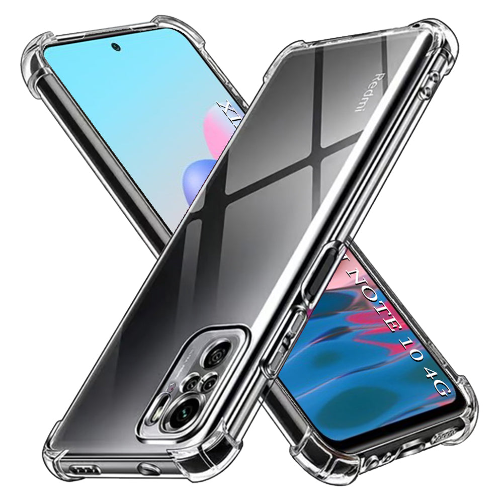 Techsuit - Shockproof Clear Silicone - Xiaomi Redmi Note 10 4G / Note 10S / Poco M5s - Clear