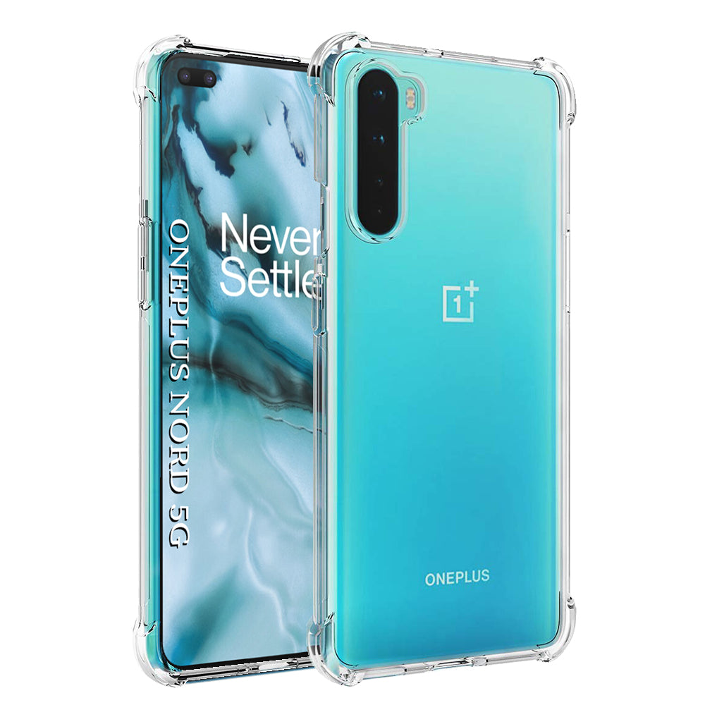 Techsuit - Shockproof Clear Silicone - OnePlus Nord 5G - Clear