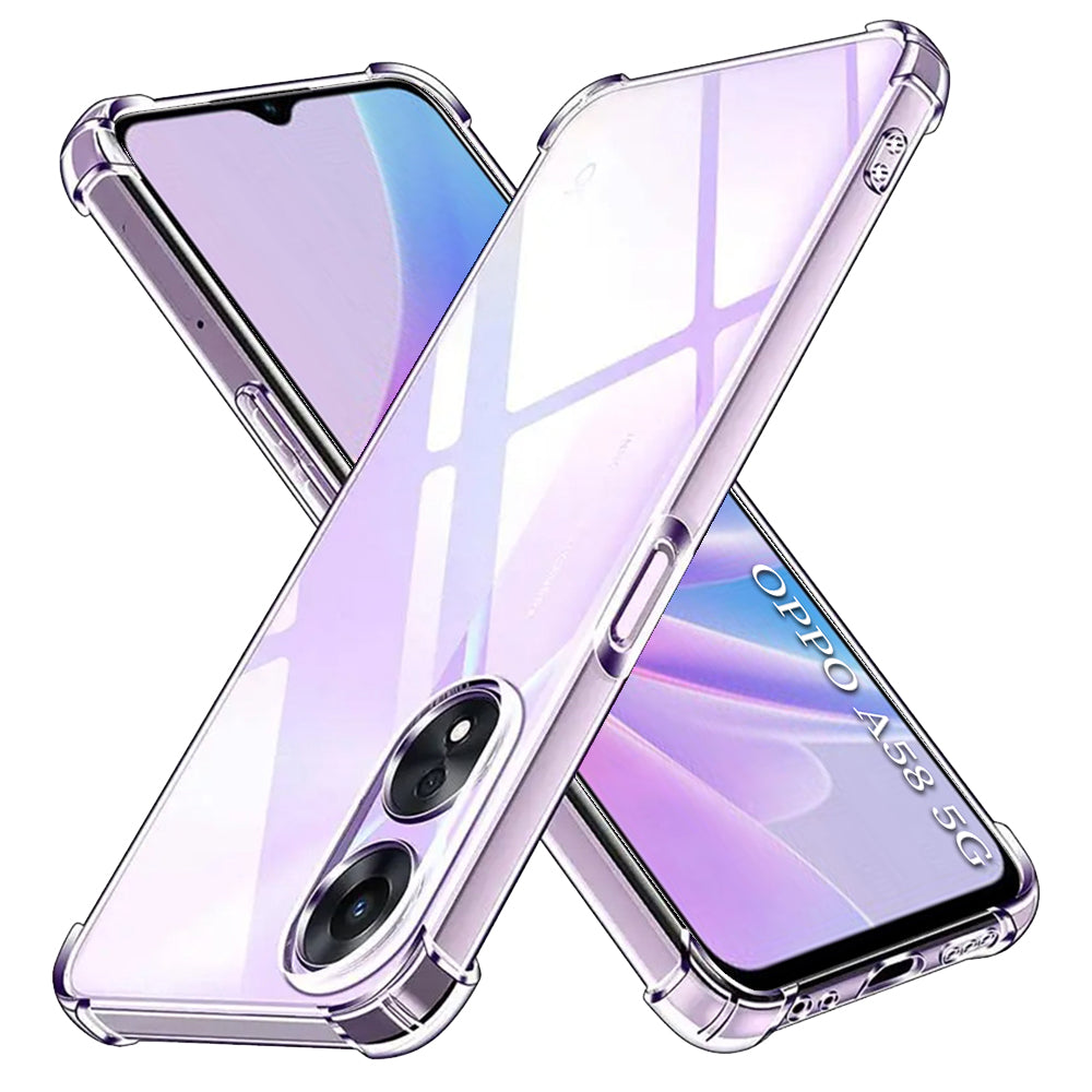 Techsuit - Shockproof Clear Silicone - Oppo A58 5G / A78 5G - Clear