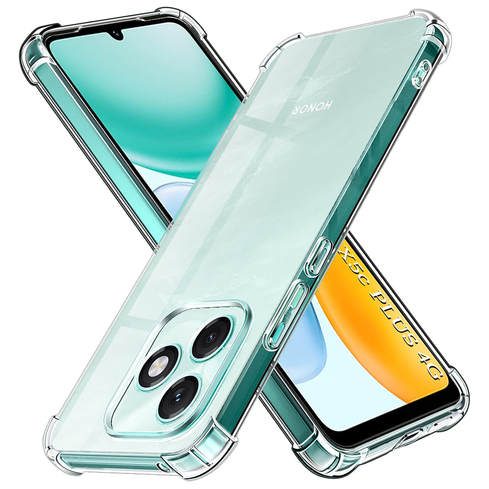 Techsuit - Shockproof Clear Silicone - Honor X5c Plus - Clear