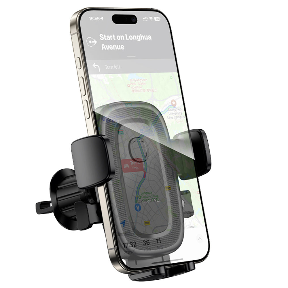 Borofone - Car Holder Follower (BH131) - for Air Vent, 4.5-7.0inch - Black