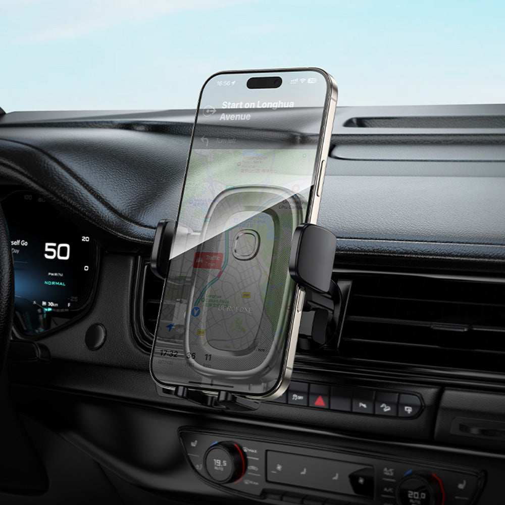 Borofone - Car Holder Follower (BH131) - for Air Vent, 4.5-7.0inch - Black