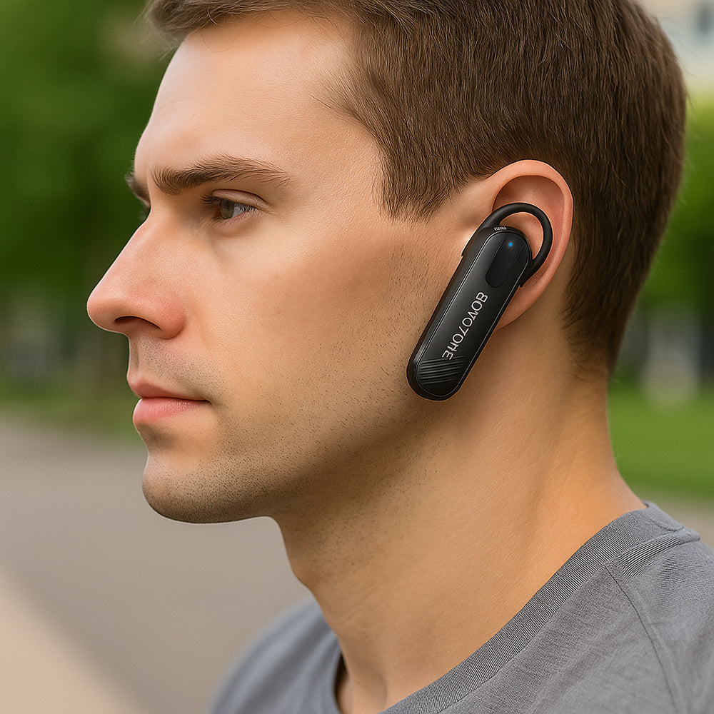 Borofone - Bluetooth Headset (BC20) - A2DP/HS/HF/AVRCP, Hands-Free, Microphone - Black