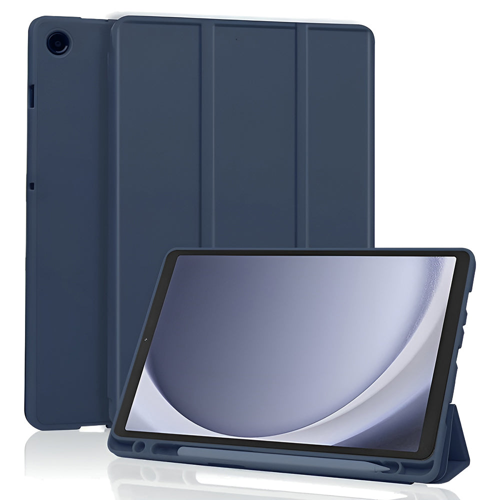 Techsuit - Flex Trifold (with Pencil Holder) - Galaxy Tab A11 / A9 - Dark Blue