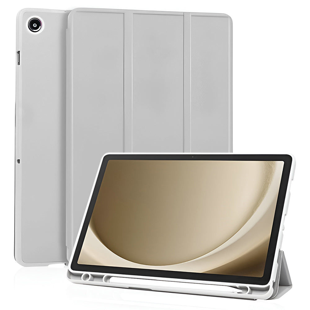 Techsuit - Flex Trifold (with Pencil Holder) - Galaxy Tab A11 Plus / A9 Plus - Gray