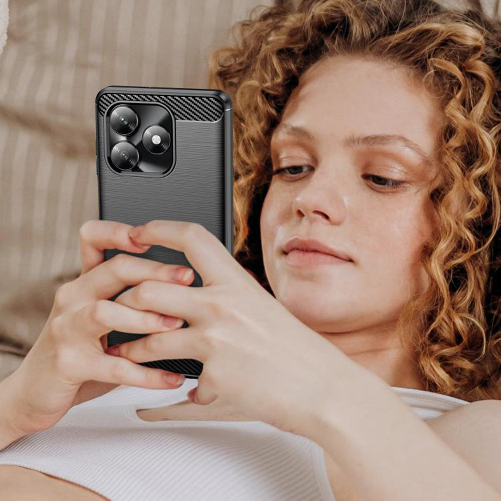 Techsuit - Carbon Silicone - Honor X5c Plus - Black