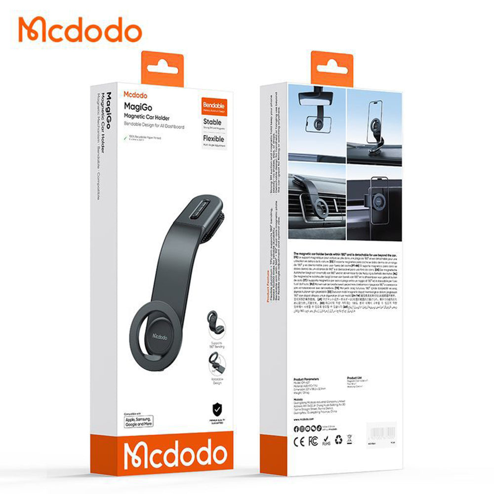 Mcdodo - Magnetic Car Holder (CM-6270) - for Dashboard, Bendable Design - Black