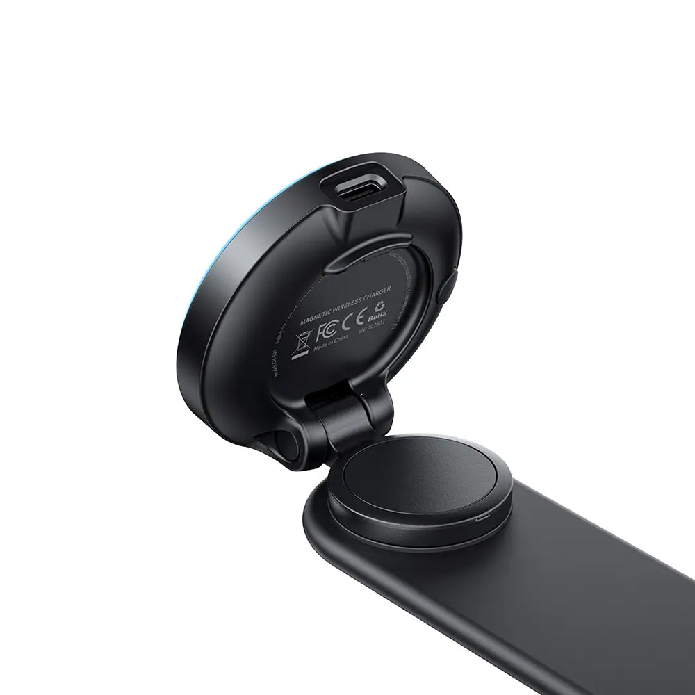 Mcdodo - Car holder with Wireless Charging (CH-6290) - for Dashboard, 15W, Bendable Design - Black