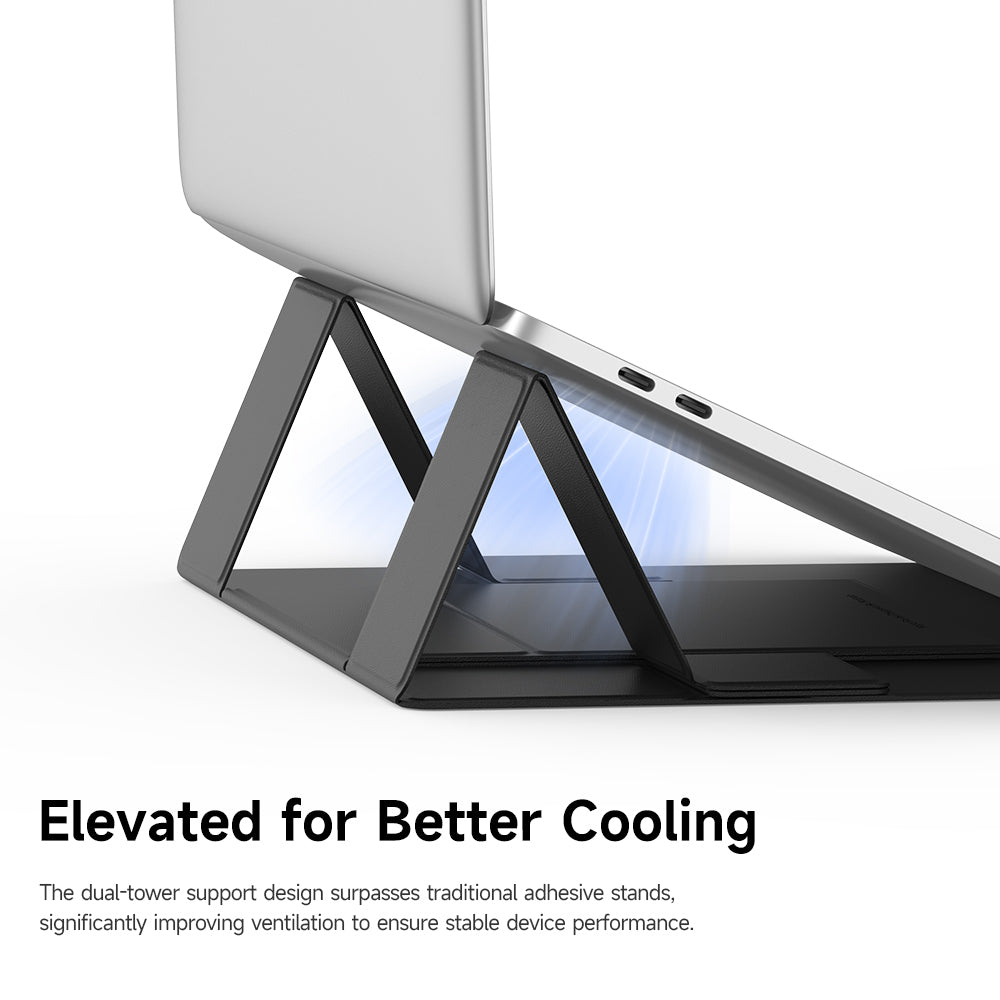 Mcdodo - Magnetic Foldable Stand Napa Series (FS-8020) - for Laptop/Tablet, 3 Adjustable Angles, 11-16"/7-11" - Black