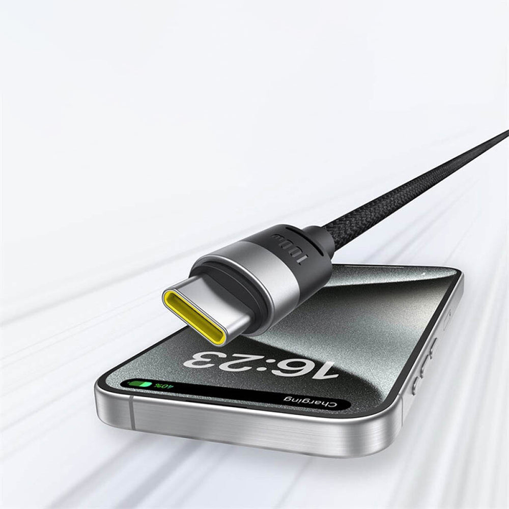 Baseus - Data Cable StarSpeed (P10319900211-00) - Fast Charging, USB to Micro-USB, Type-C, Lightning, 100W, 1.5m - White