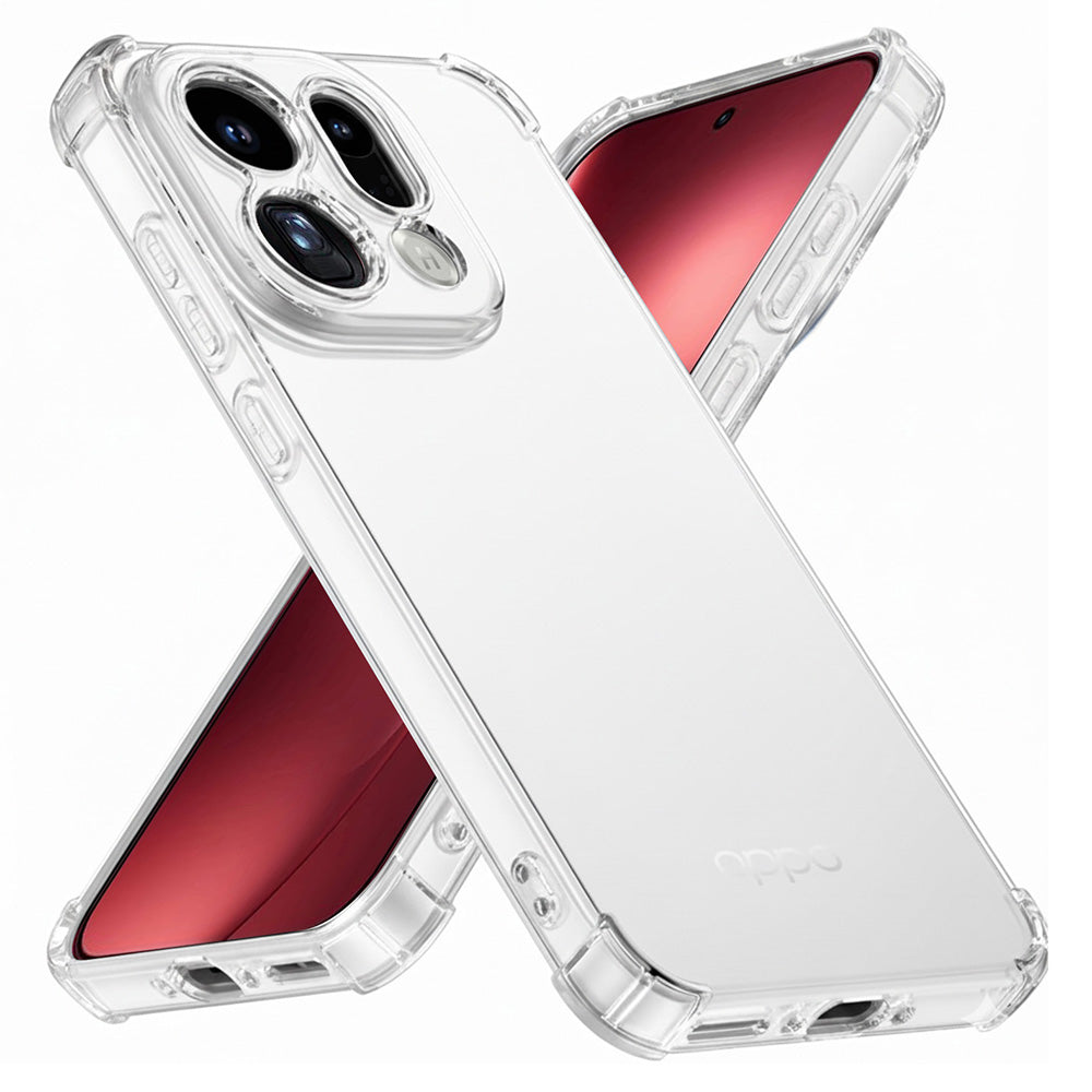 Techsuit - Shockproof Clear Silicone - Oppo Find X9 Pro - Clear