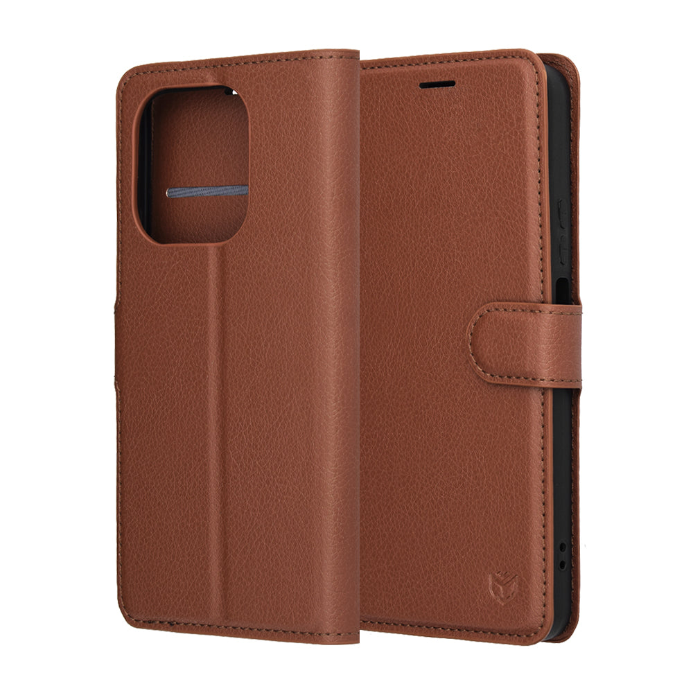 Techsuit - Leather Folio - Honor 400 Smart 5G / 400 Smart 4G / X7d 4G - Brown