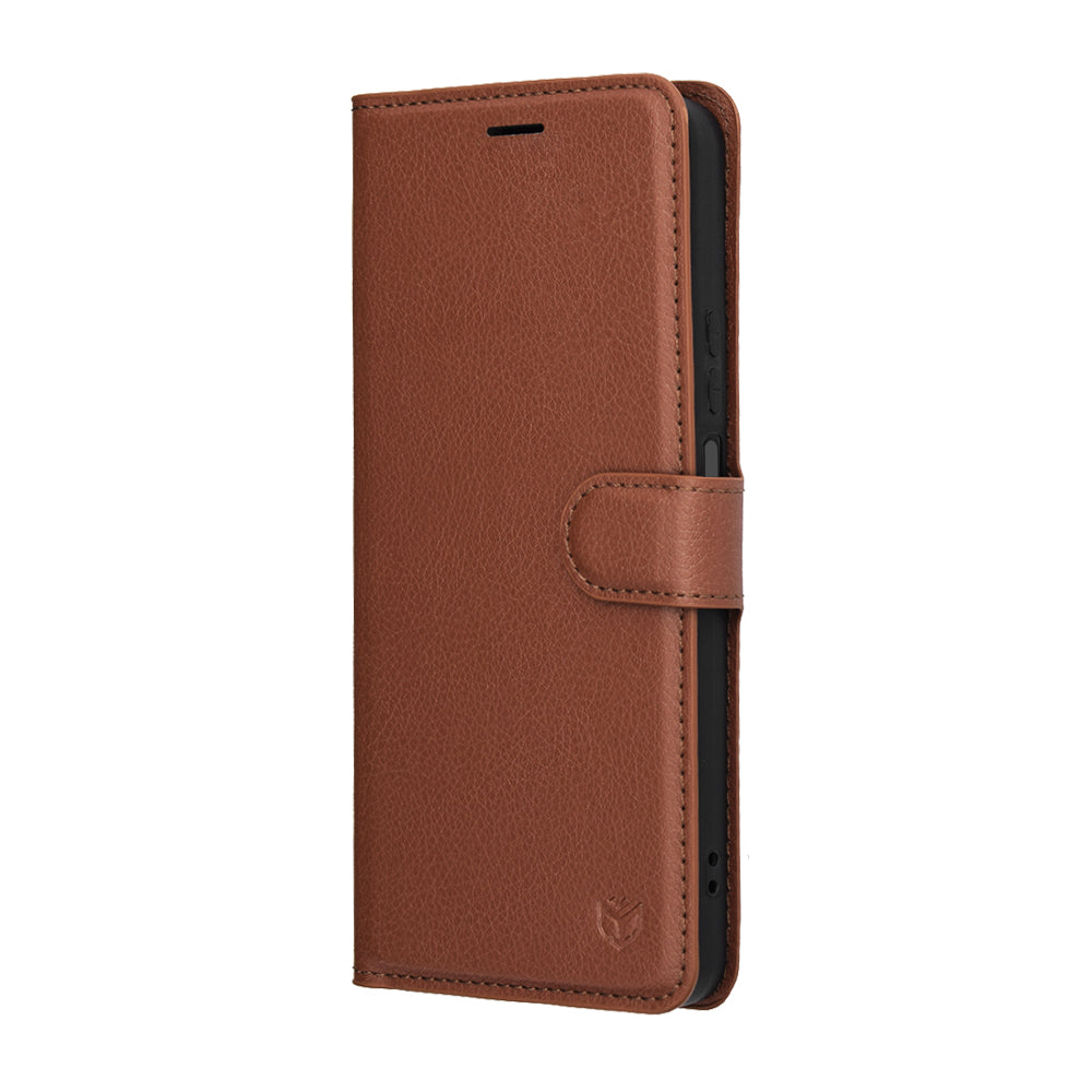 Techsuit - Leather Folio - Honor 400 Smart 5G / 400 Smart 4G / X7d 4G - Brown