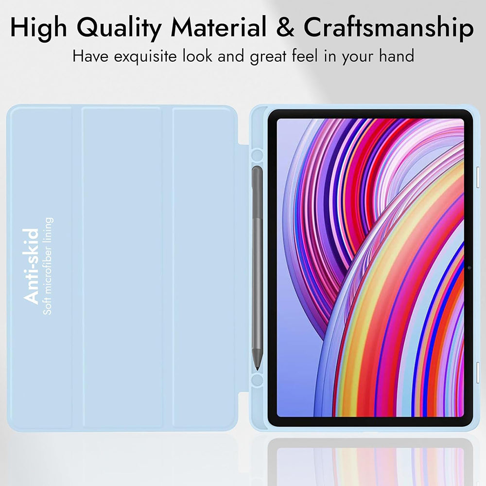 Techsuit - Flex Trifold (with Pencil Holder) - Xiaomi Redmi Pad 2 Pro - Matcha Green