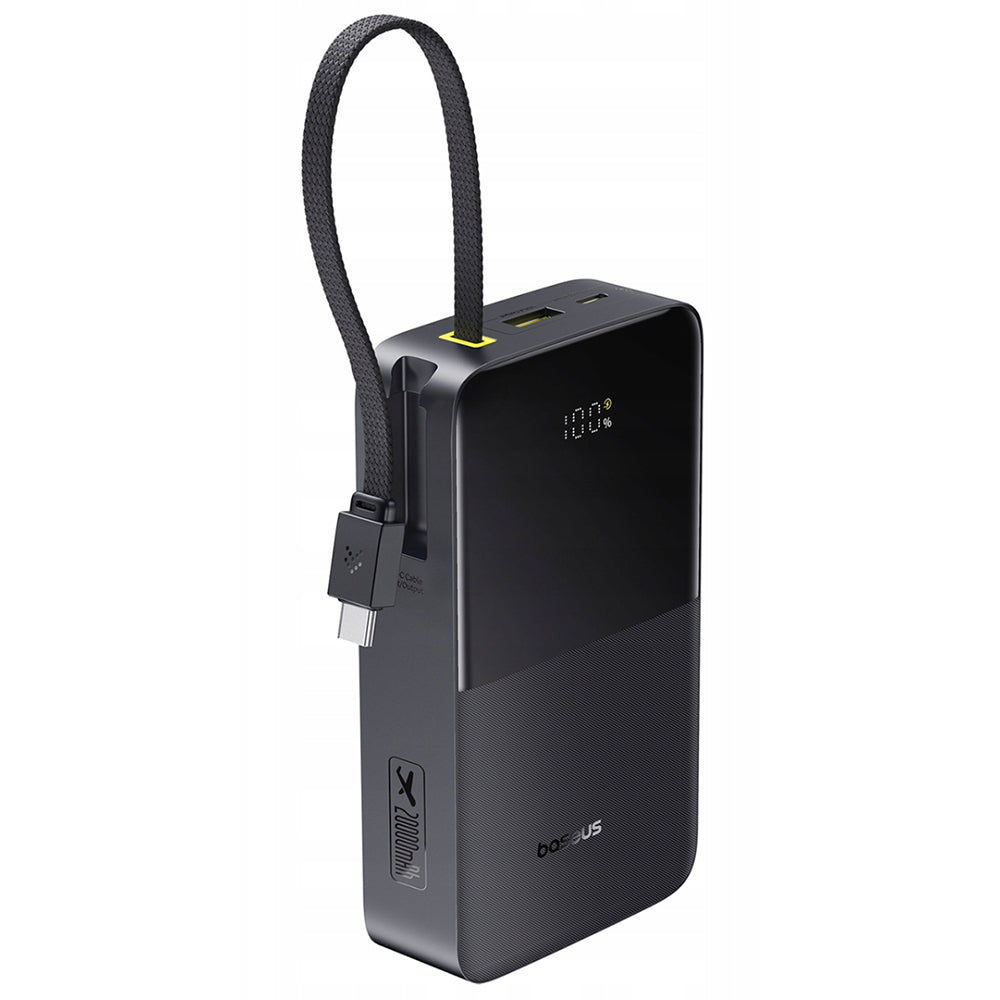 Baseus EnerFill Bipow2 Pro Power Bank 20000mAh 22.5W με Θύρα USB-A και Θύρα USB-C Cosmic Black