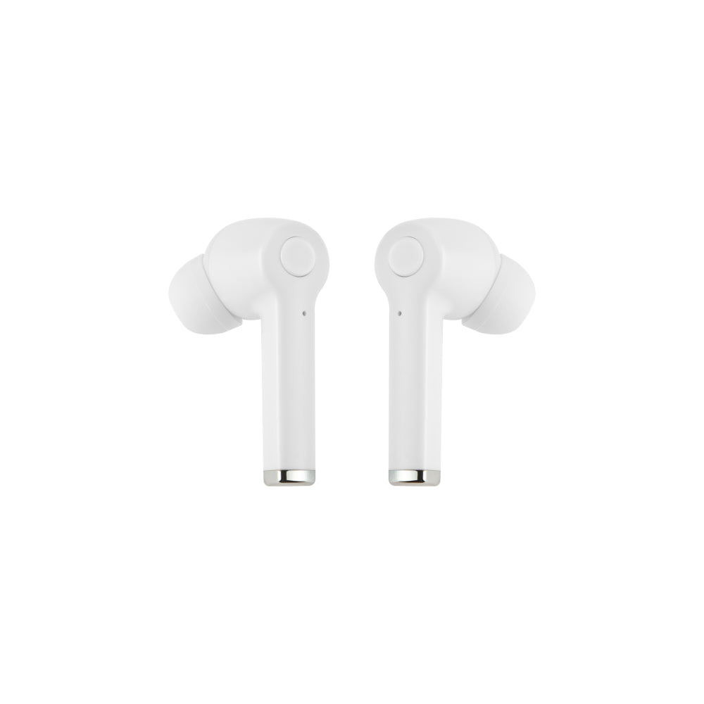 Setty TWS Bluetooth In‑Ear Ακουστικά με Θήκη Φόρτισης – Λευκό