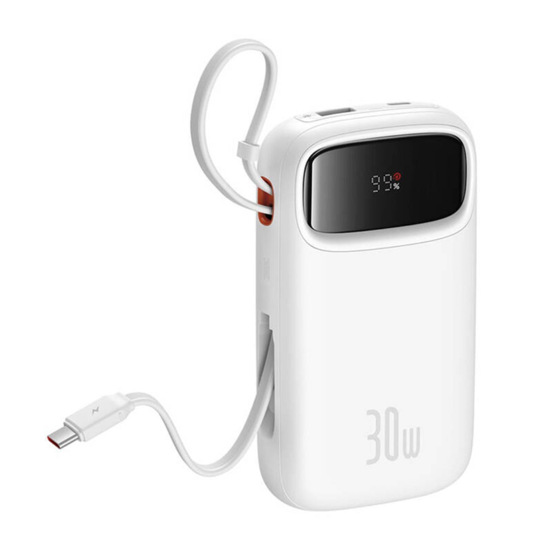 Baseus QPow 2 20000mAh 30W powerbank με 2x USB-C (λευκό)