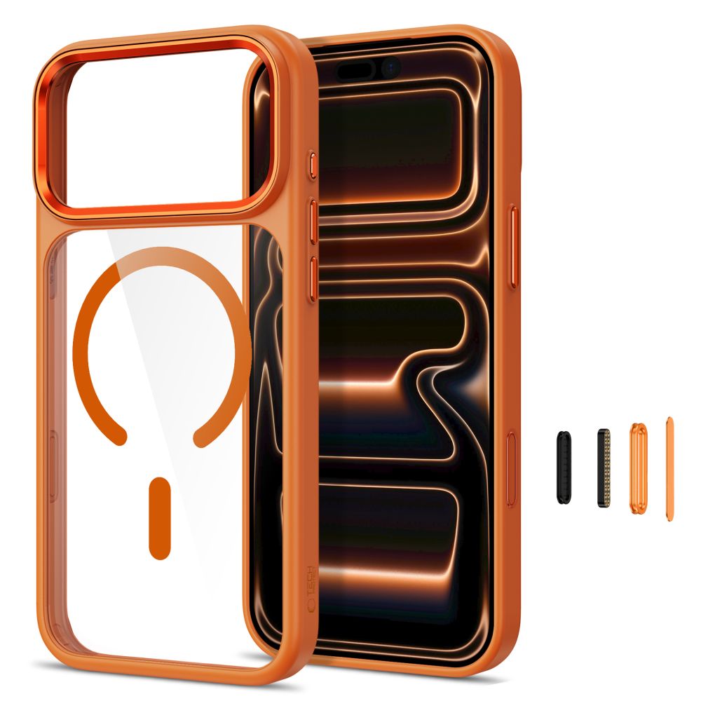 Θήκη Tech-Protect MAGMAT MagSafe CC iPhone 17 PRO / 18 PRO Cosmic Orange/Διάφανο - iPhone 17 Pro