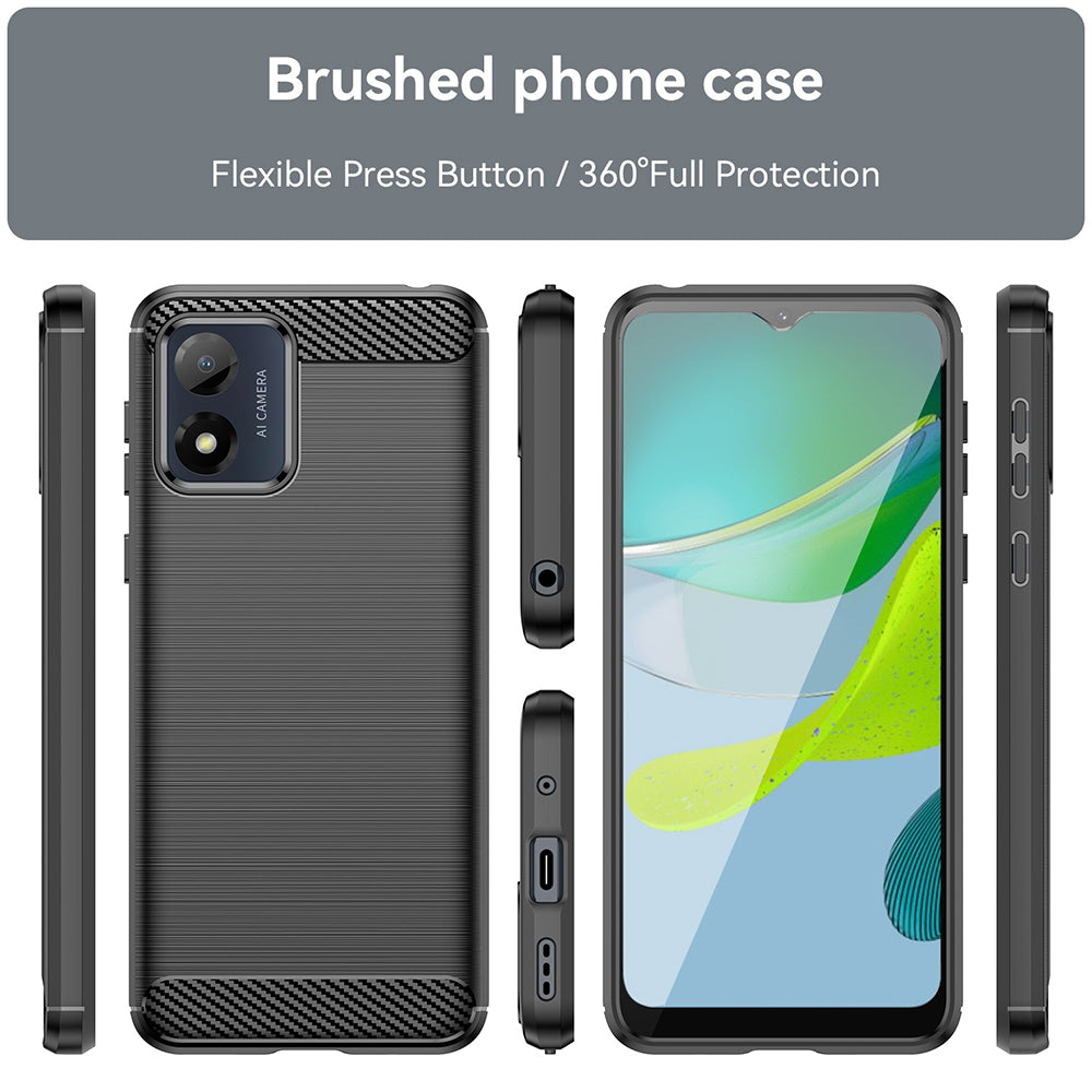 Techsuit - Carbon Silicone - Motorola Moto E13 - Black