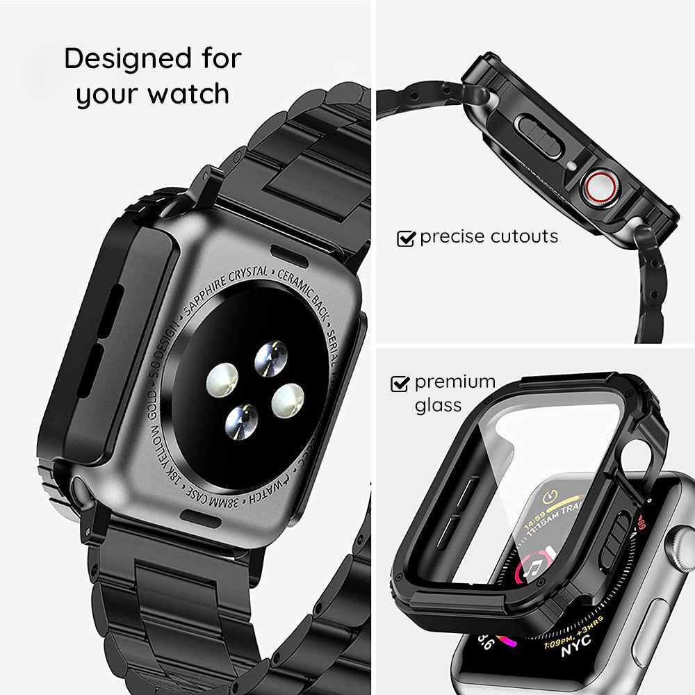 Lito - Watch Armor 360 Case + Screen Protector - Apple Watch 1 / 2 / 3 (42mm) - Blue