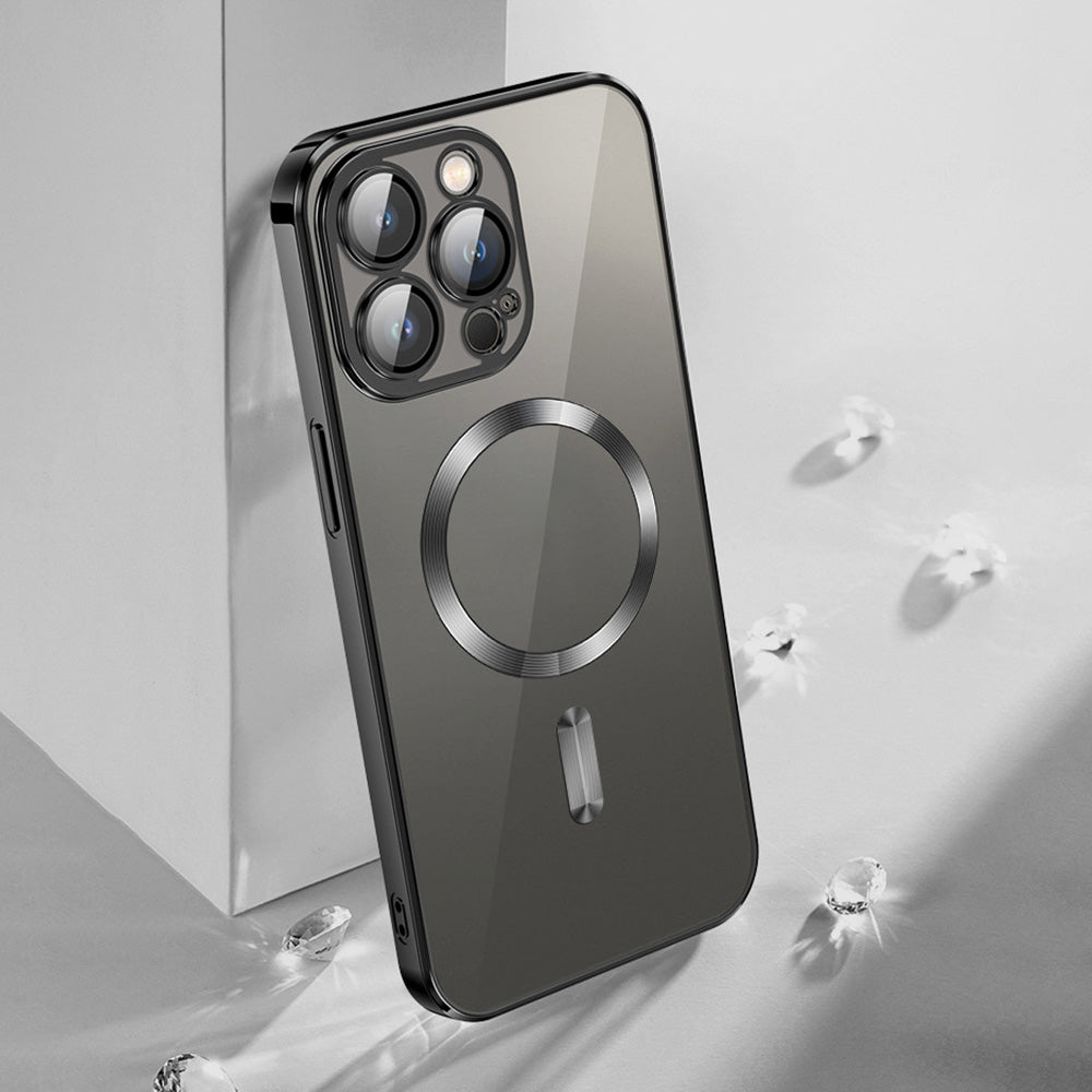 VMax - Electroplating Mag TPU Case for iPhone 15 Pro Max - Θήκη Προστασίας iPhone 15 Pro Max σε μαύρο χρώμα