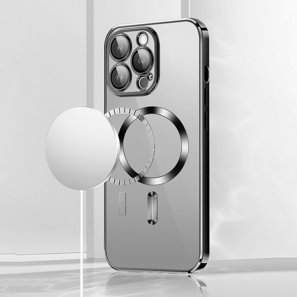 VMax - Electroplating Mag TPU Case for iPhone 15 Pro Max - Θήκη Προστασίας iPhone 15 Pro Max σε μαύρο χρώμα