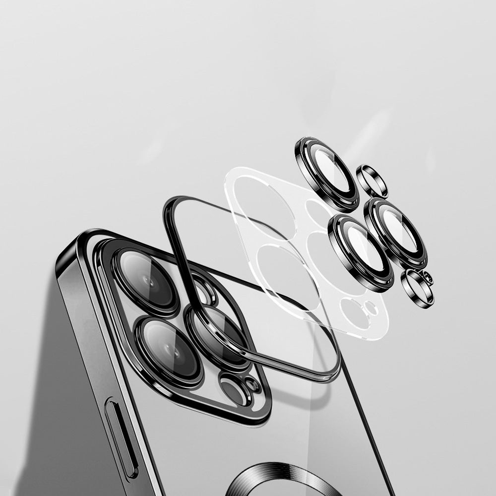 VMax - Electroplating Mag TPU Case for iPhone 15 Pro Max - Θήκη Προστασίας iPhone 15 Pro Max σε μαύρο χρώμα