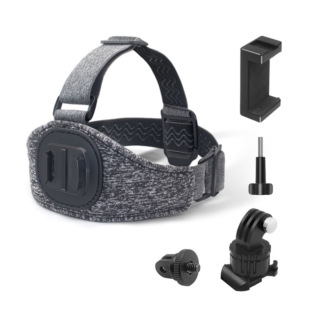 Techsuit - GoPro Holder (JX-003) - Headband with Magnetic Base - Gray