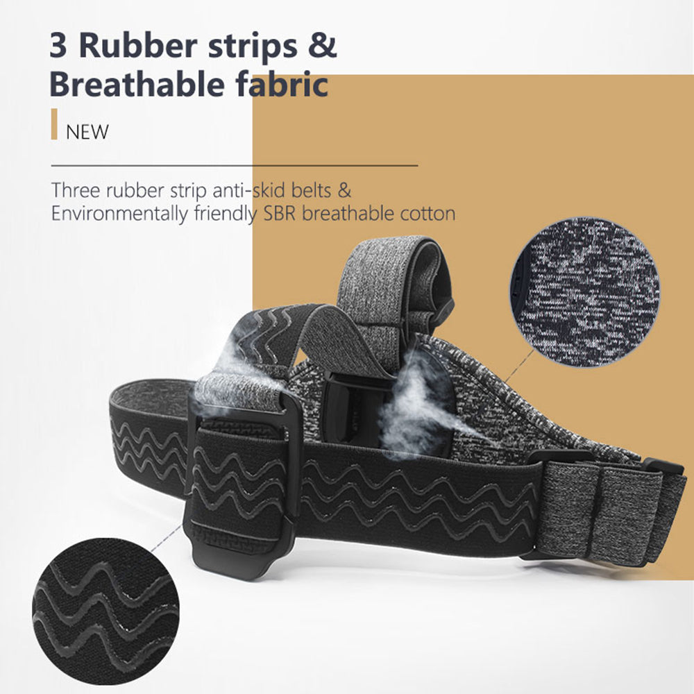 Techsuit - GoPro Holder (JX-003) - Headband with Magnetic Base - Gray