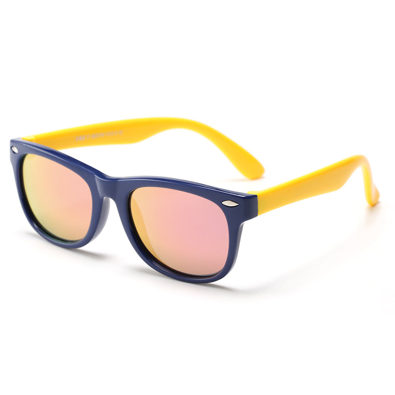 Techsuit - Μόδα > Αξεσουάρ > Γυαλιά Ηλίου Polarised (D802) - for Kids, UV Protection - Yellow / Dark Blue