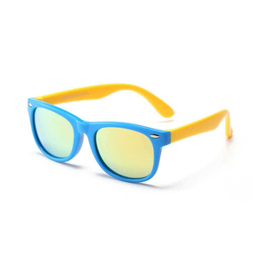 Techsuit - Μόδα > Αξεσουάρ > Γυαλιά Ηλίου Polarised (D802) - for Kids, UV Protection - Yellow / Light Blue